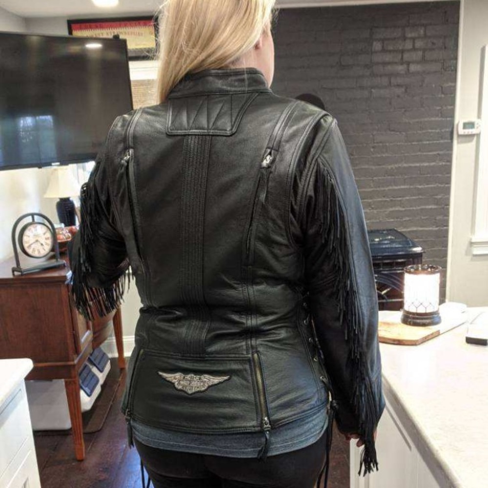 Harley Davidson Boone Fringe Leather Jacket - (Only worn two times)